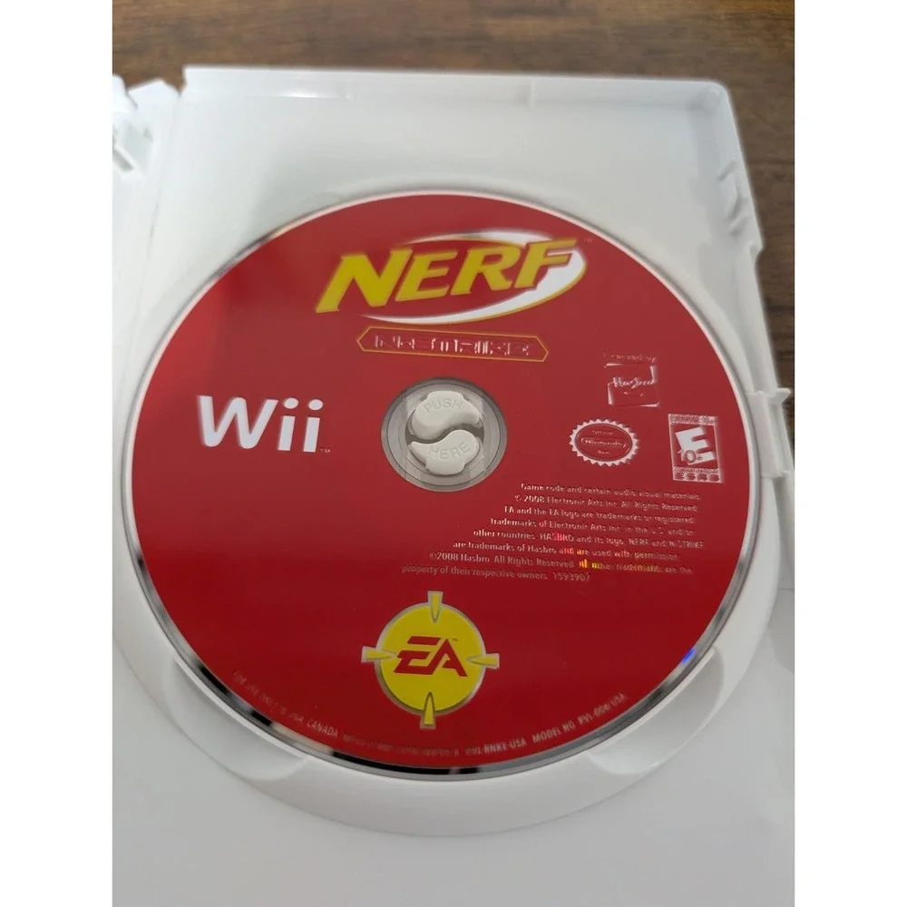 NINTENDO WII NERF N-STRIKE COMPLETE‎ GAME WITH MANUAL